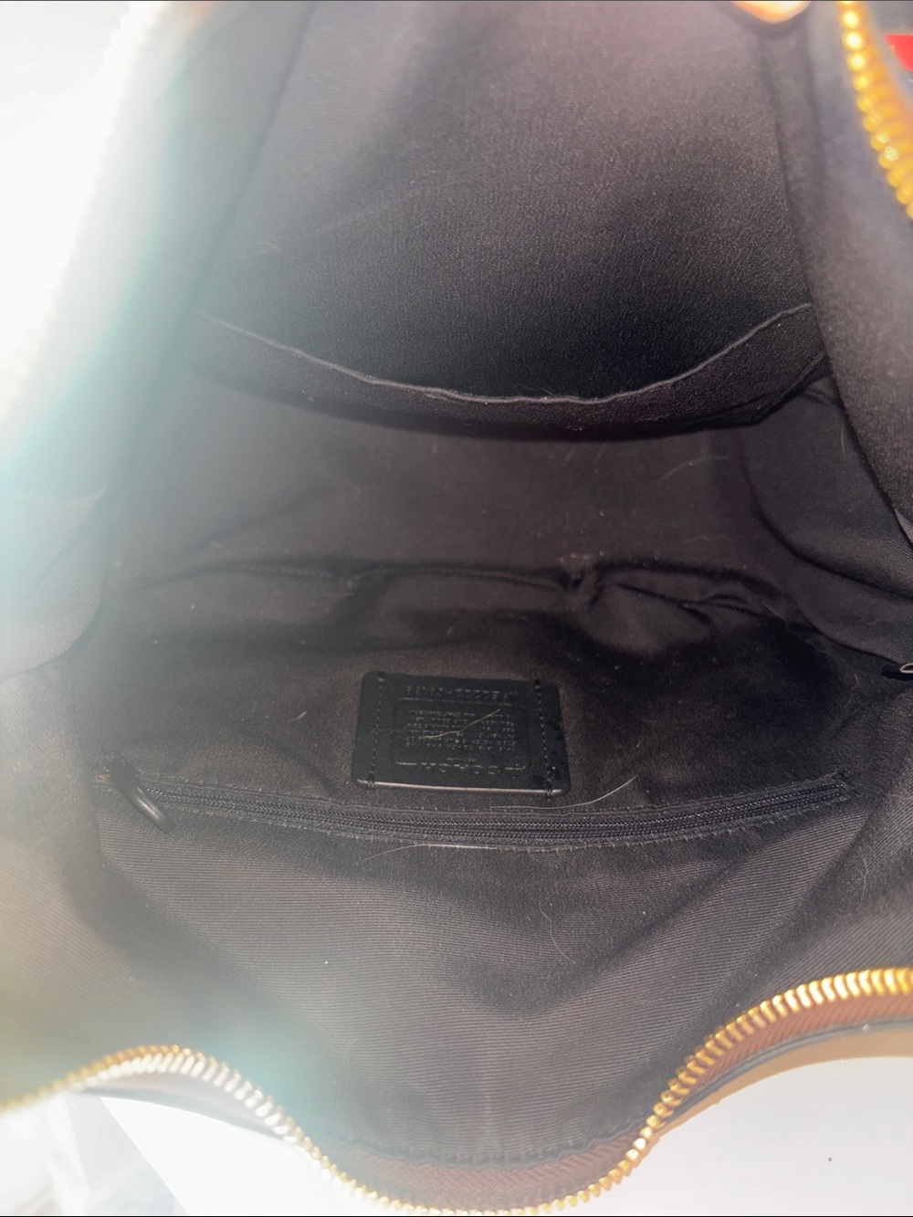 Coach Brown Signature Crescent Hobo with Gold Hardware - Coach - Picture 4 of 4